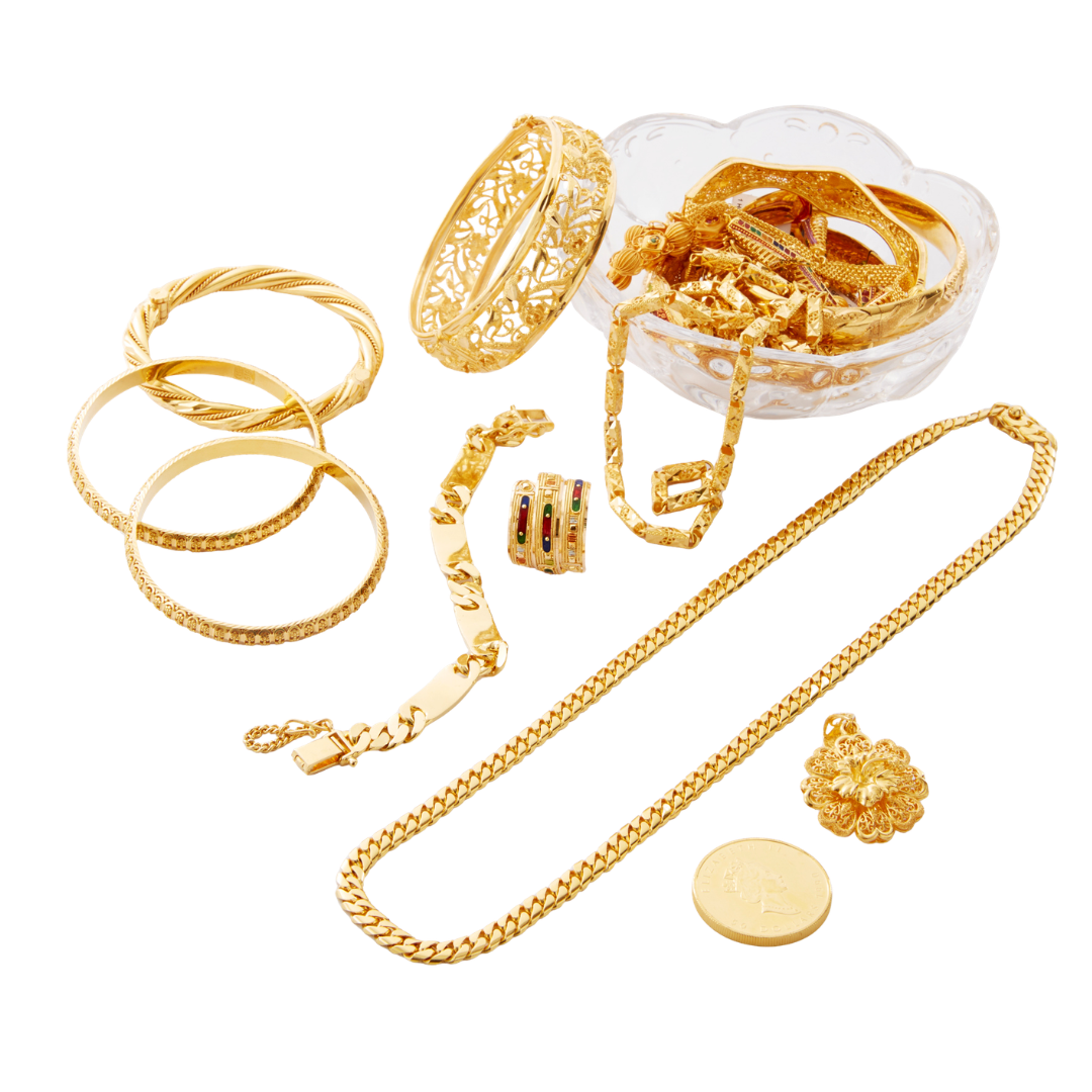 Gold jewellery accepted for pawning at ValueMax